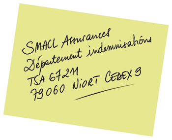 adresse traitement des sinistres - SMACL Assurances département indemnisations