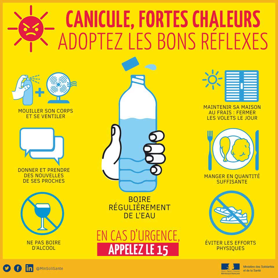 Conseils en cas de canicule