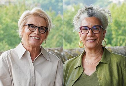Portraits de Brigitte Boisgerault et Patricia Gressent