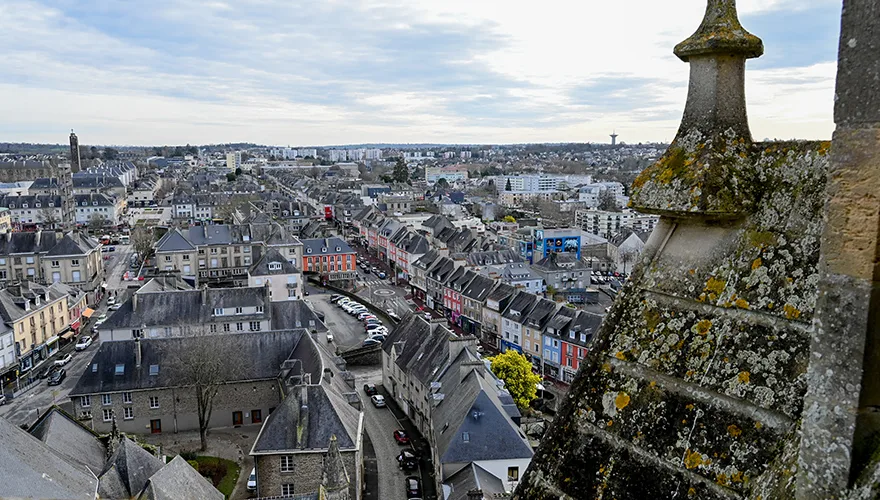 vue des toits de la ville de Saint-Lô